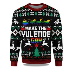 Make The Yuletide Gay Ugly Christmas Sweater
