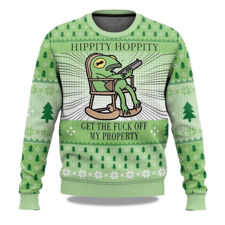 Hippity Hoppity Frog Memes Ugly Christmas Sweater