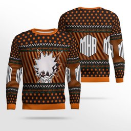 My Hero Academia Bakugo Holiday Ugly Christmas Sweater