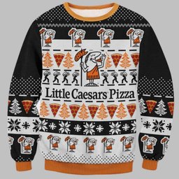 Little Caesars Pizza Ugly Christmas Sweater