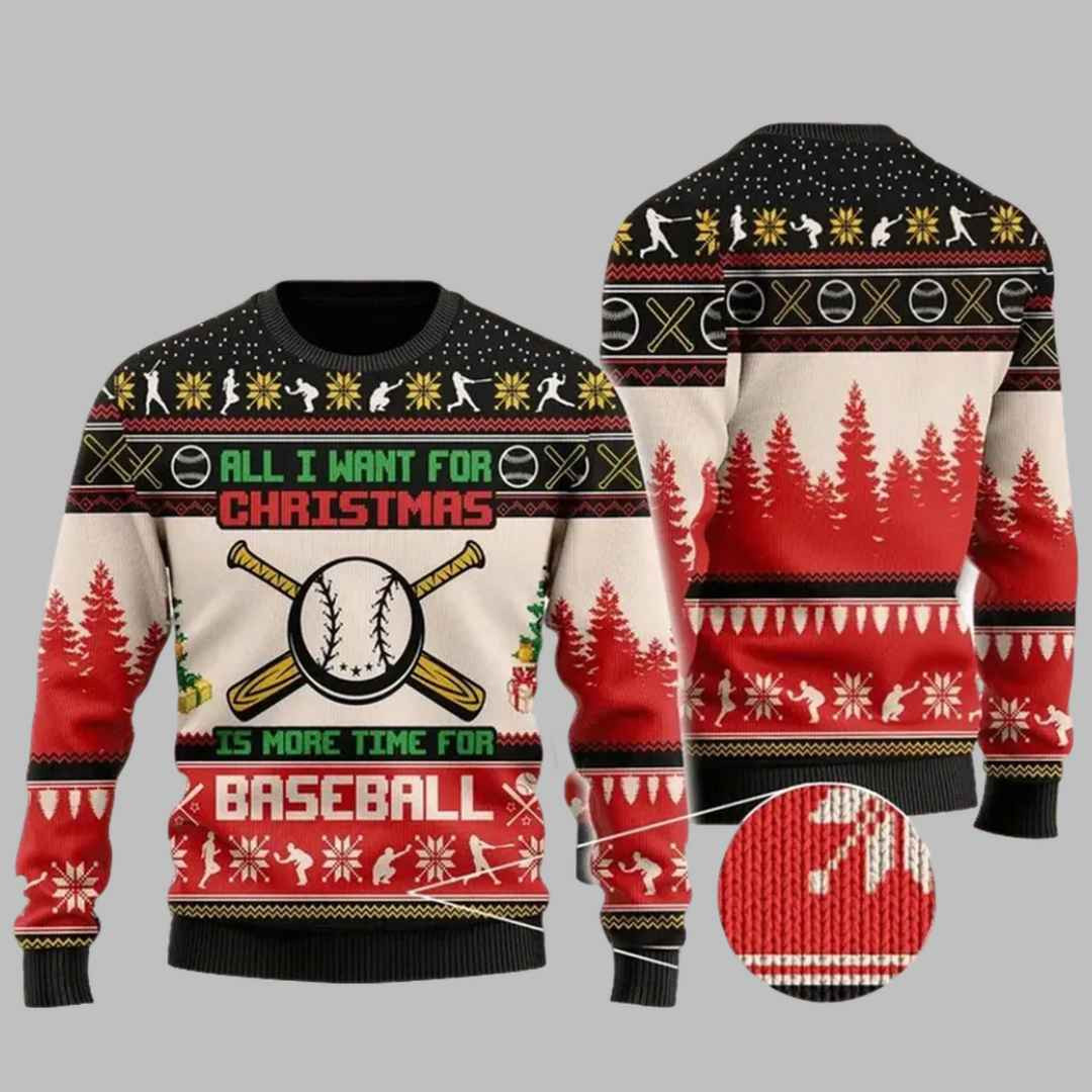 Baseball Ugly Christmas Sweater