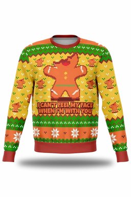 I Cant Feel My Face When Im With You Ugly Christmas Sweater 2026