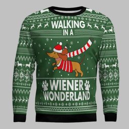 Dachshund Wiener Wonderland Ugly Christmas Sweater
