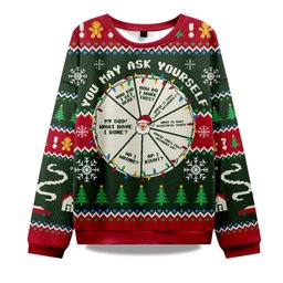 2026 You May Ask Yourself Ugly Christmas Sweater