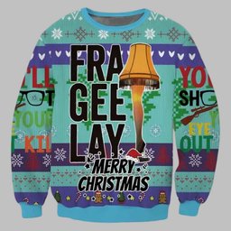 Fragile Leg Lamp Gra Gee Lay Ugly Christmas Sweater
