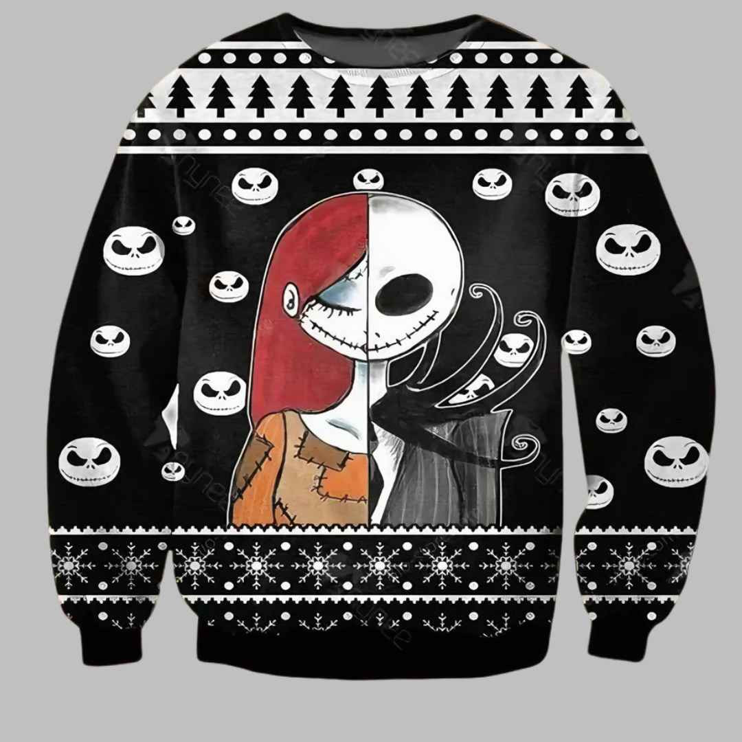 Jack And Sally Ugly Christmas Sweater