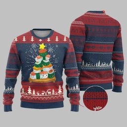 Sushi Christmas Tree Ugly Christmas Sweater