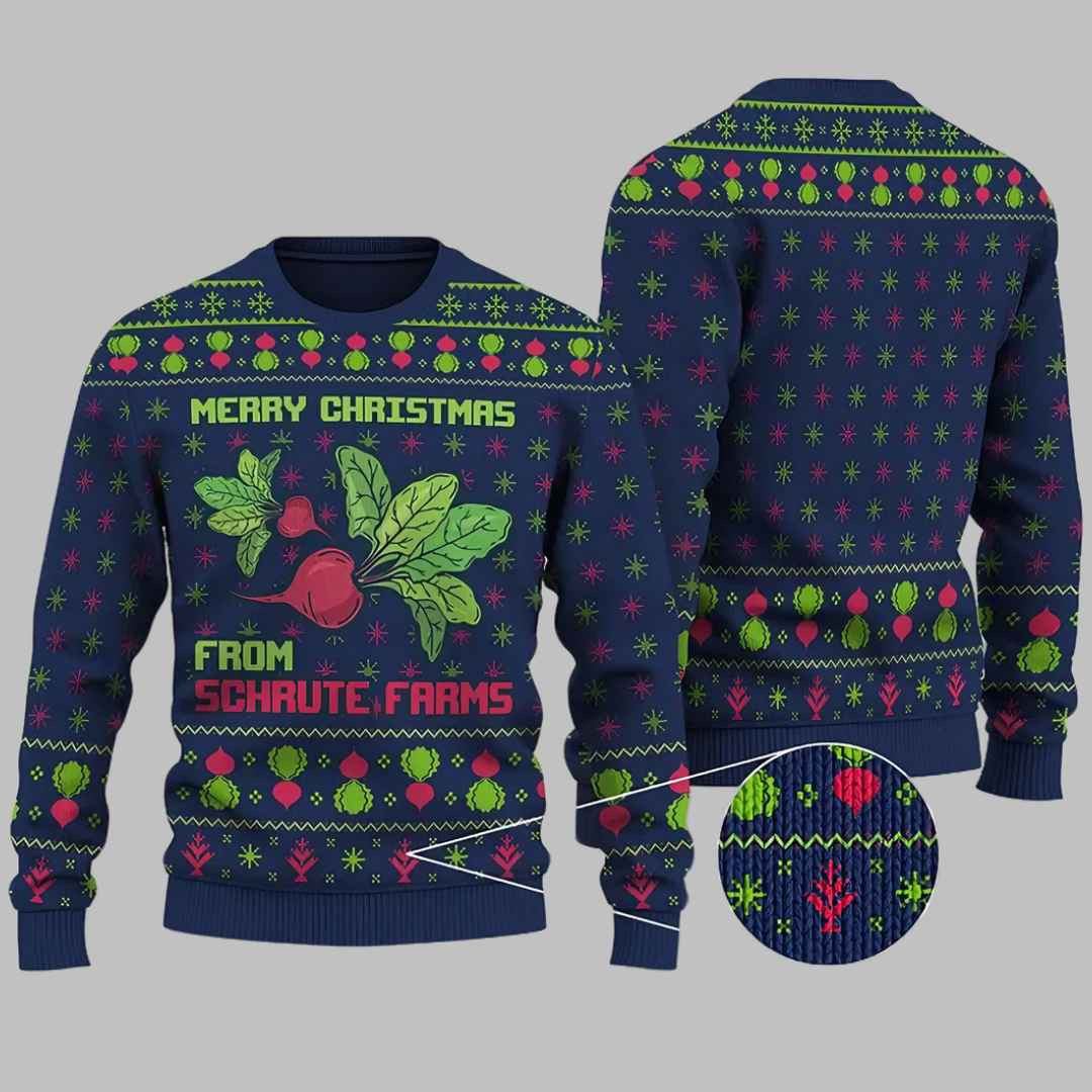 Merry Christmas From Schrute Farms Ugly Christmas Sweater