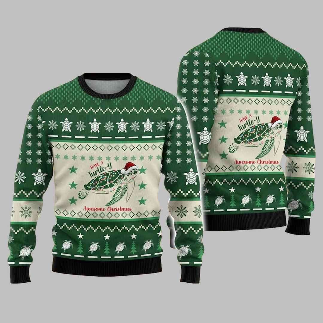 Christmas Turtle Ugly Christmas Sweater