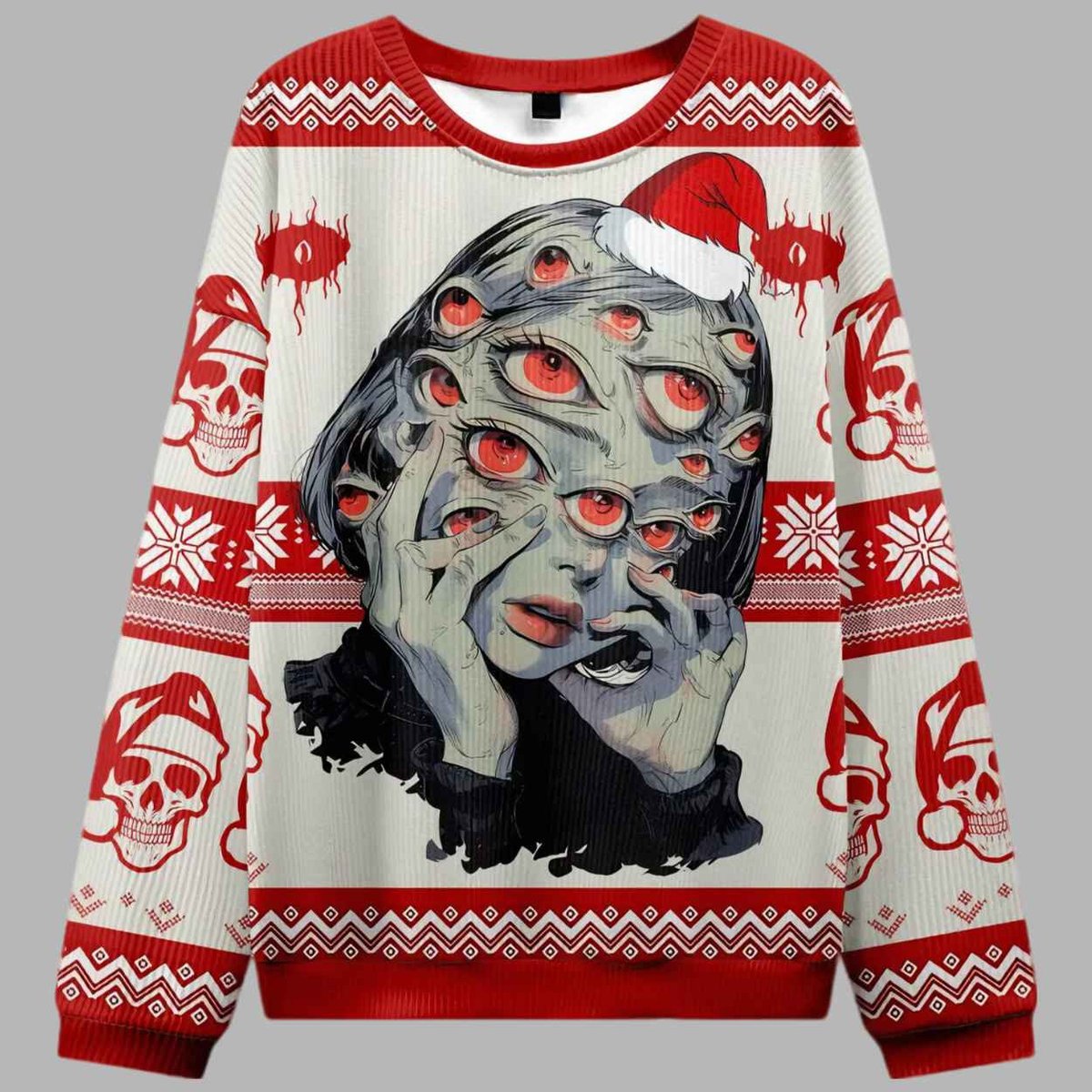 Thousand Eyes Gaze Ugly Christmas Sweater