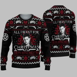 Dean Winchester Ugly Christmas Sweater