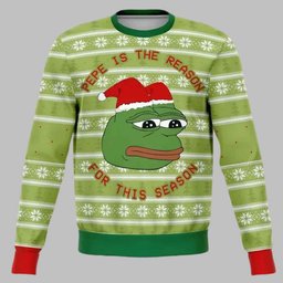 Christmas Sad Pepe The Frog Meme Ugly Christmas Sweater