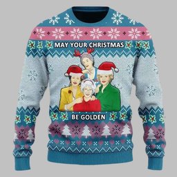 May Your Christmas Be Golden Ugly Christmas Sweater