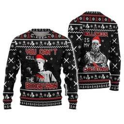 2024 Horror Movie Michael Myers You Ca Not Kill The Boogey Man Halloween Ugly Christmas Sweater
