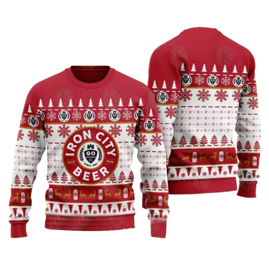 Iron City Beer Ugly Christmas Sweater