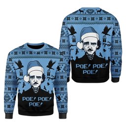 Edgar Allan Poe Ugly Christmas Sweater