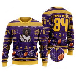 Randy Moss 84 Ugly Christmas Sweater