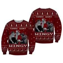 Tommy Want Wingy Tommy Boy Ugly Christmas Sweater