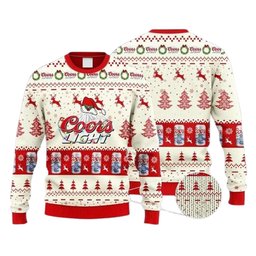 Diet Coke Reindeer Snowy Night Ugly Christmas Sweater