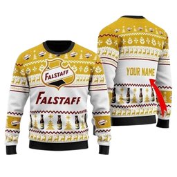 Personalized Falstaff Beer Ugly Christmas Sweater
