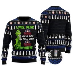 I Will Drink Peroni Beer Everywhere Ugly Christmas Sweater