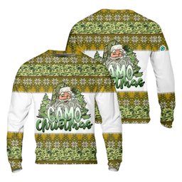 Camo Merry Ugly Christmas Sweater