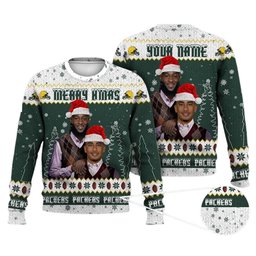 Personalized Jordan Love Aaron Jones Green Bay Football Ugly Christmas Sweater