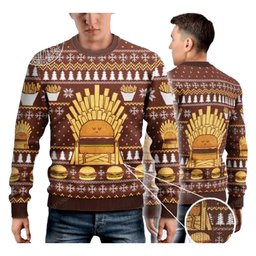 Game Of Fries Burger Lovers Ugly Christmas Sweater