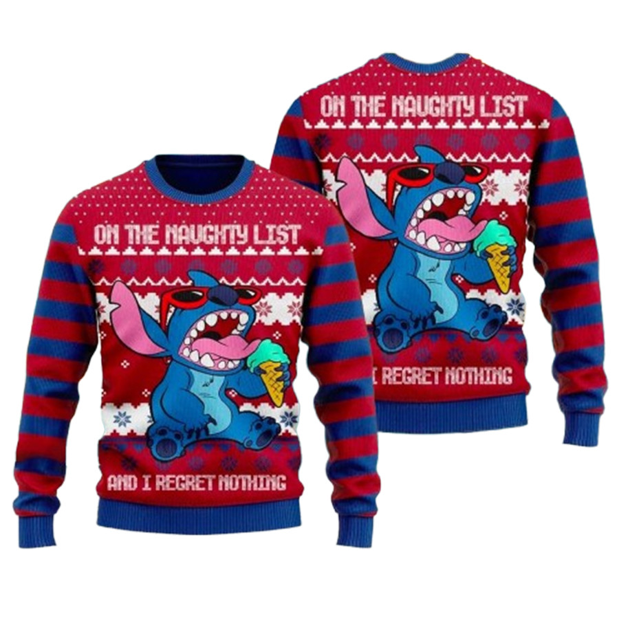 Cute Stitchmas Ice Cream Ugly Christmas Sweater