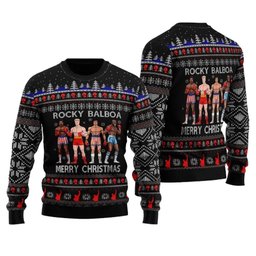 Rocky Balboa Merry Ugly Christmas Sweater