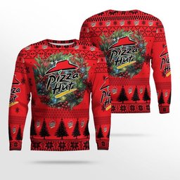 Christmas 2024 Pizza Hut Logo Ugly Christmas Sweater