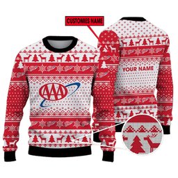 Personalized Aaa Logo Ugly Christmas Sweater