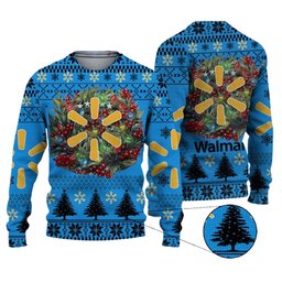 Walmart Logo Company Ugly Christmas Sweater