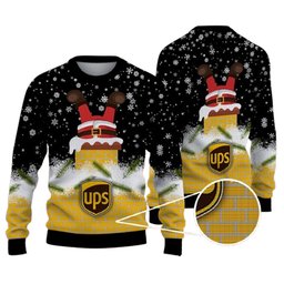 Ups Logo Santa Funny Ugly Christmas Sweater