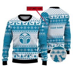 Personalized Nu Skin Logo Ugly Christmas Sweater