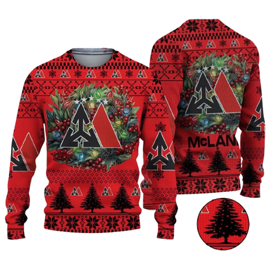 Christmas 2024 Mclane Logo Ugly Christmas Sweater