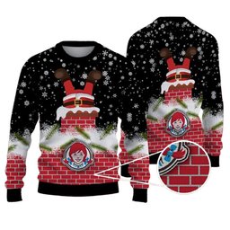 Wendy's Logo Santa Funny Ugly Christmas Sweater