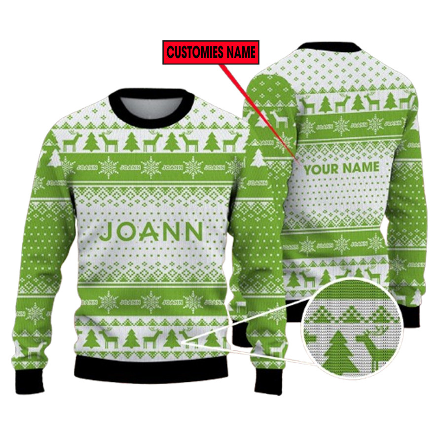 Personalized Jo Ann Stores Logo Ugly Christmas Sweater