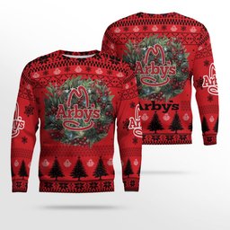 Arbys Logo Company Ugly Christmas Sweater