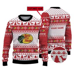 Personalized Bass Pro Shops Logo Ugly Christmas Sweater