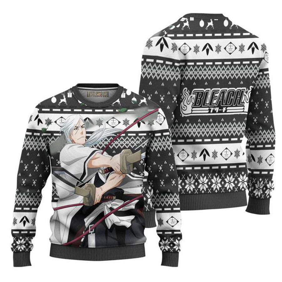 Personalized Juushiro Ukitake Bleach Anime Ugly Christmas Sweater