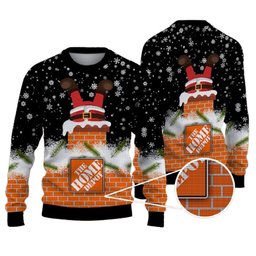 Home Depot Logo Santa Funny Ugly Christmas Sweater
