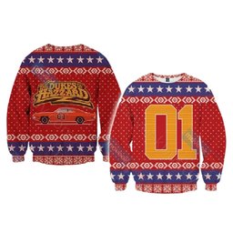 The Dukes Of Hazzard General Lee Ugly Christmas Sweater