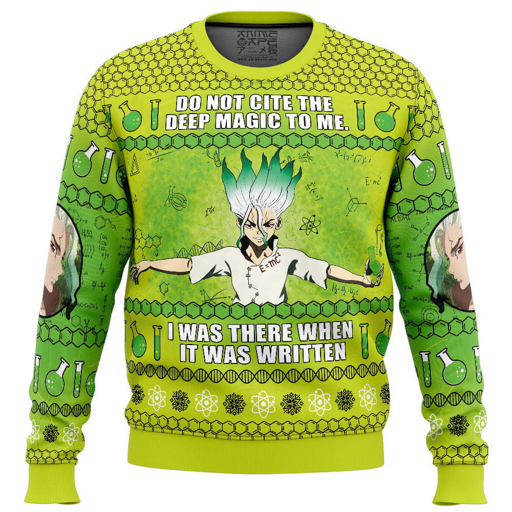 Do Not Cite The Deep Magic To Me Dr.Stone Ugly Christmas Sweater