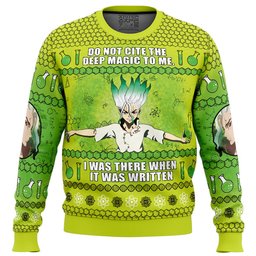 Do Not Cite The Deep Magic To Me Dr.Stone Ugly Christmas Sweater