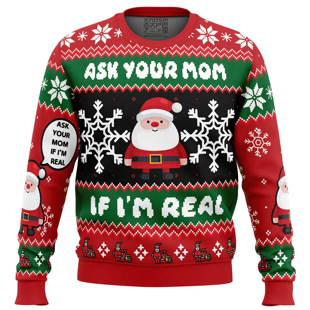 Santa Your Mom Ugly Christmas Sweater