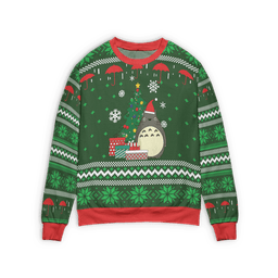 My Neighbor Totoro Green Ugly Christmas Sweater