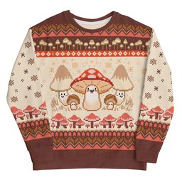 Mushroom Ugly Christmas Sweater
