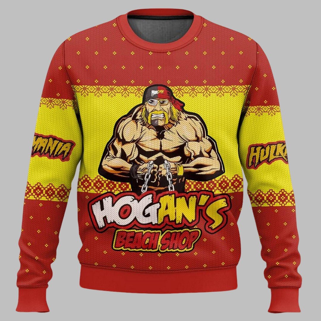Hogan's Beach Shop Hulk Hogan Ugly Christmas Sweater