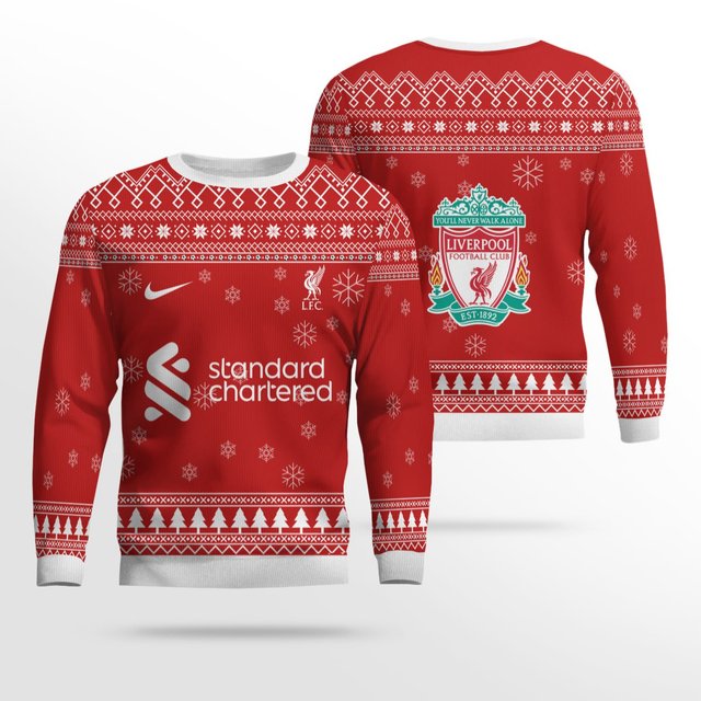 Liverpool Standard Chartered Ugly Christmas Sweater